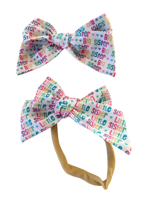 Big and Little Sister Hair Bows