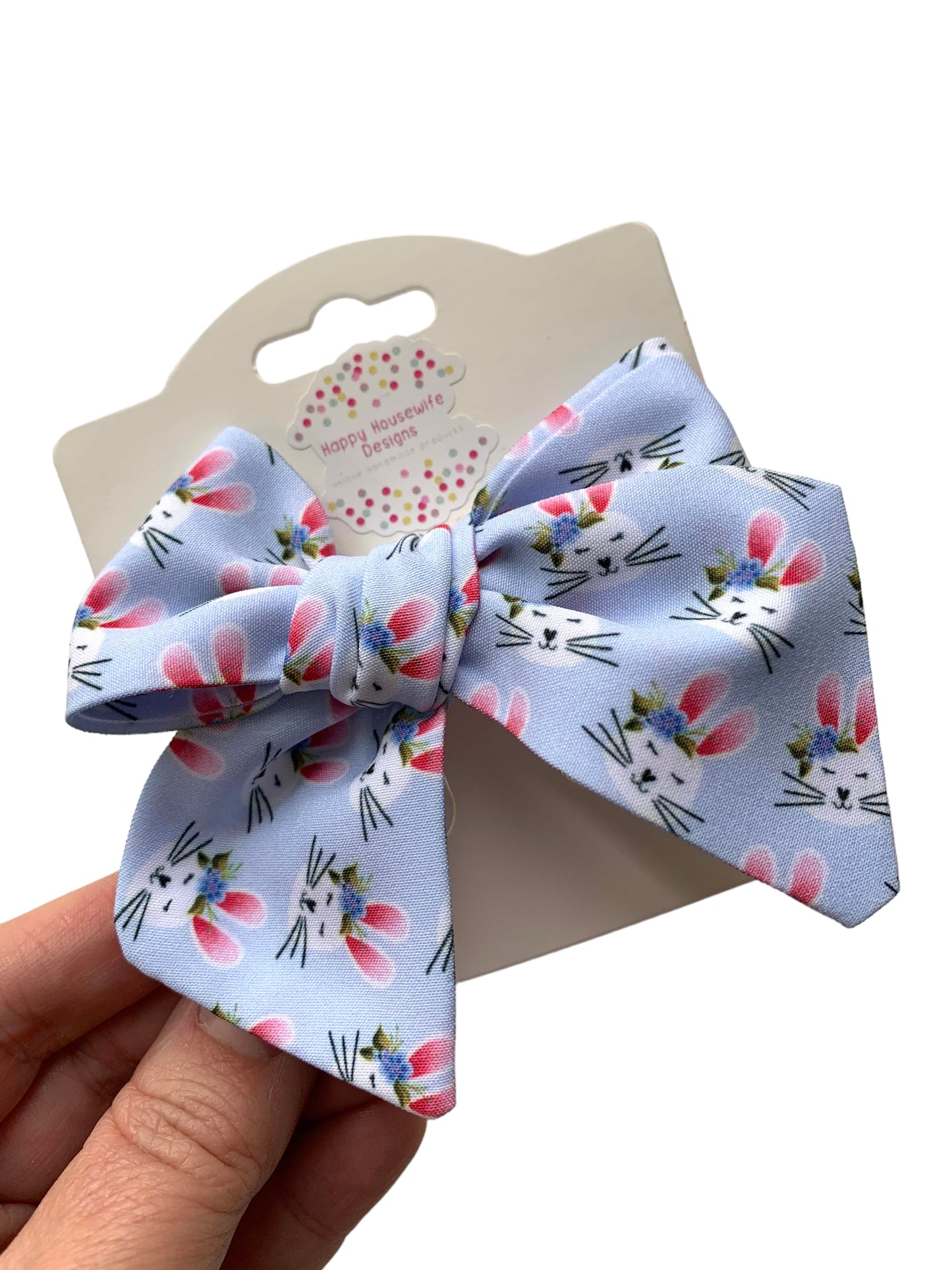 Blue Bunny Hair Bows