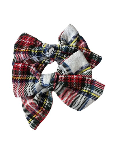 Flannel Plaid Hair Bow