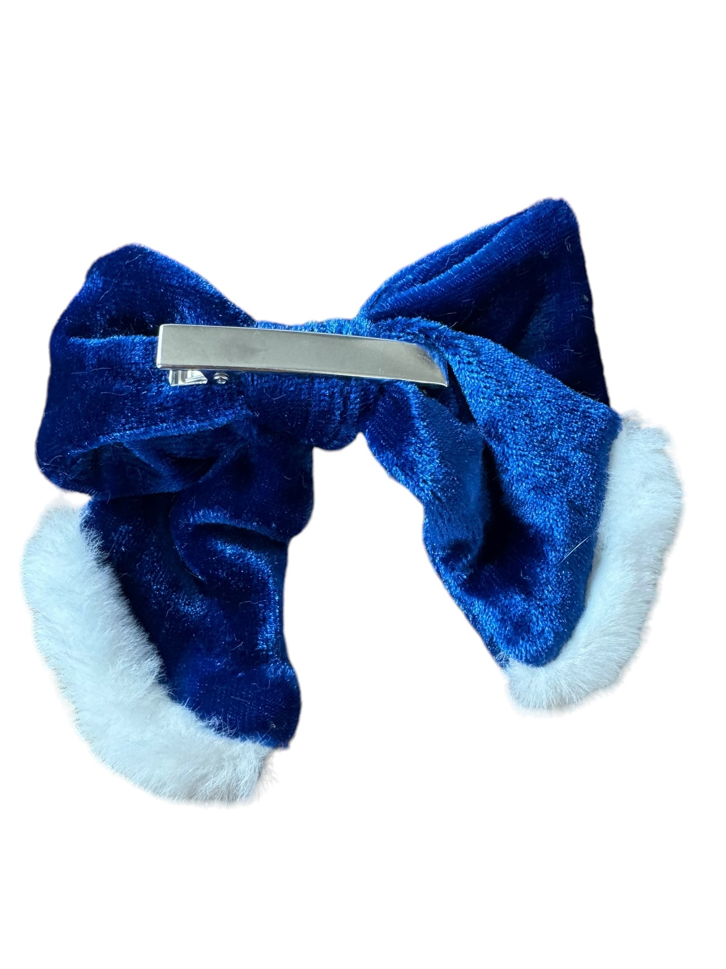 Blue Velvet Hair Bow