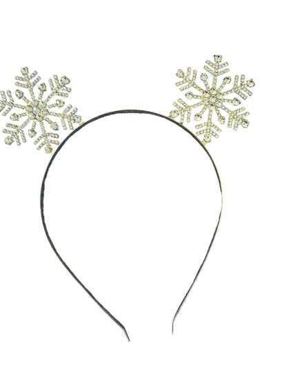 Silver Snowflake Headband