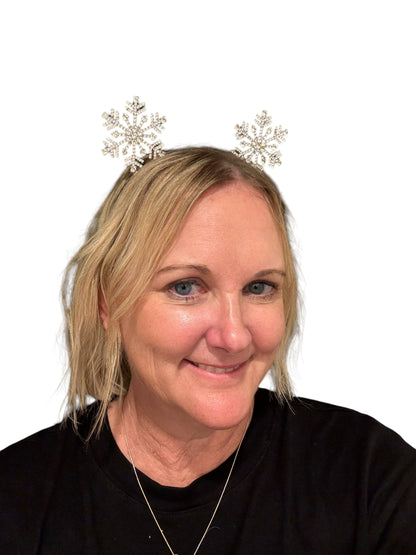 Silver Snowflake Headband