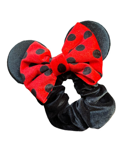 Velvet Mouse Ear Scrunchies