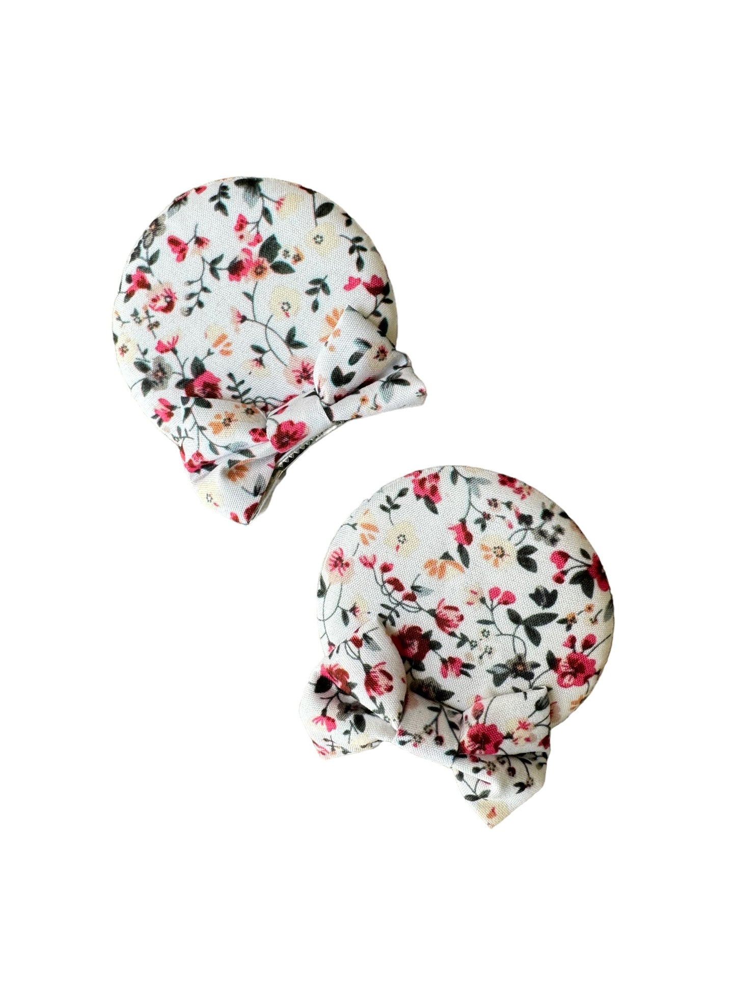 Floral Mouse Ear Clips