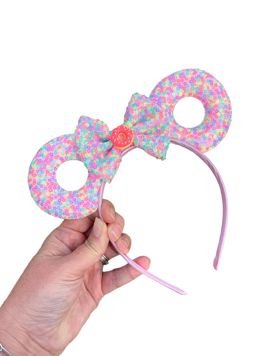 Confetti Donut Mouse Ear Headband - sale