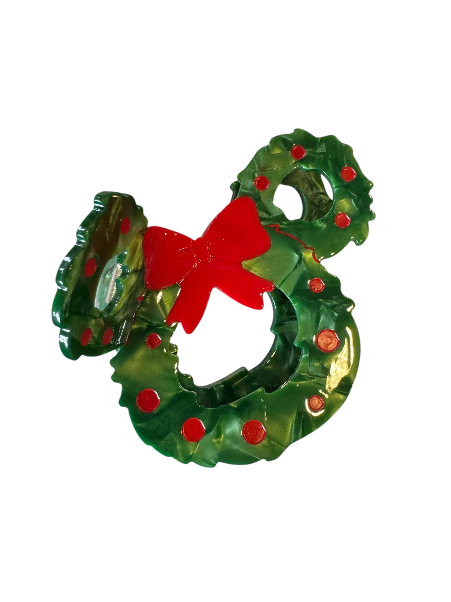 Holiday Mouse Ear Claw Clip