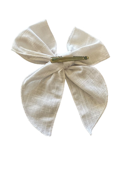 Linen Hair Bows