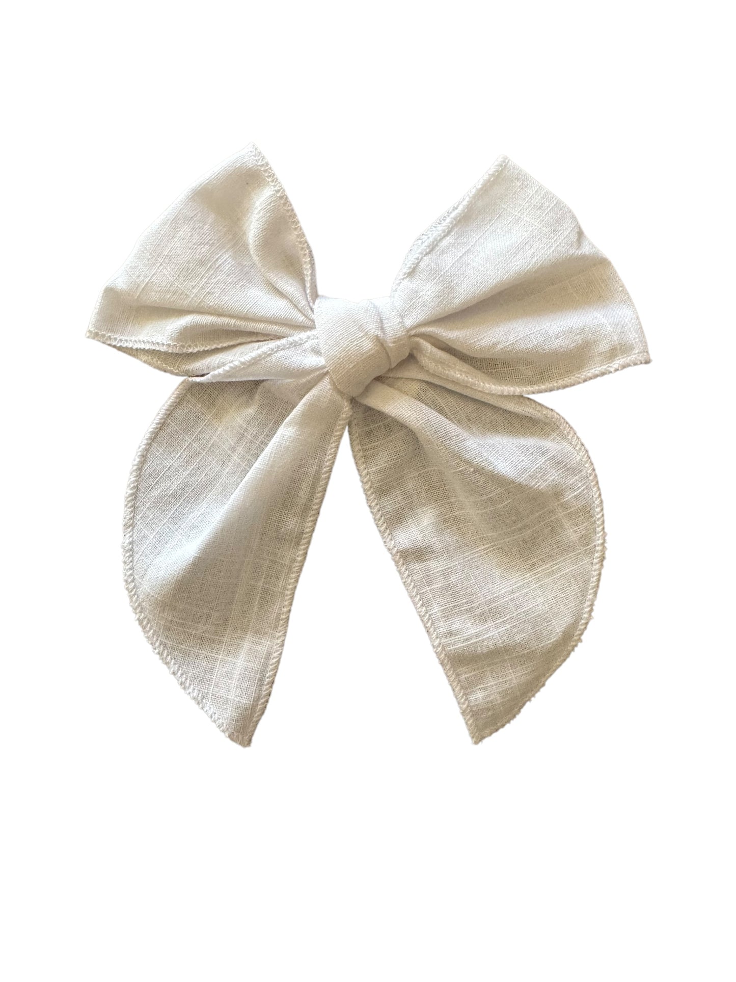 Linen Hair Bows