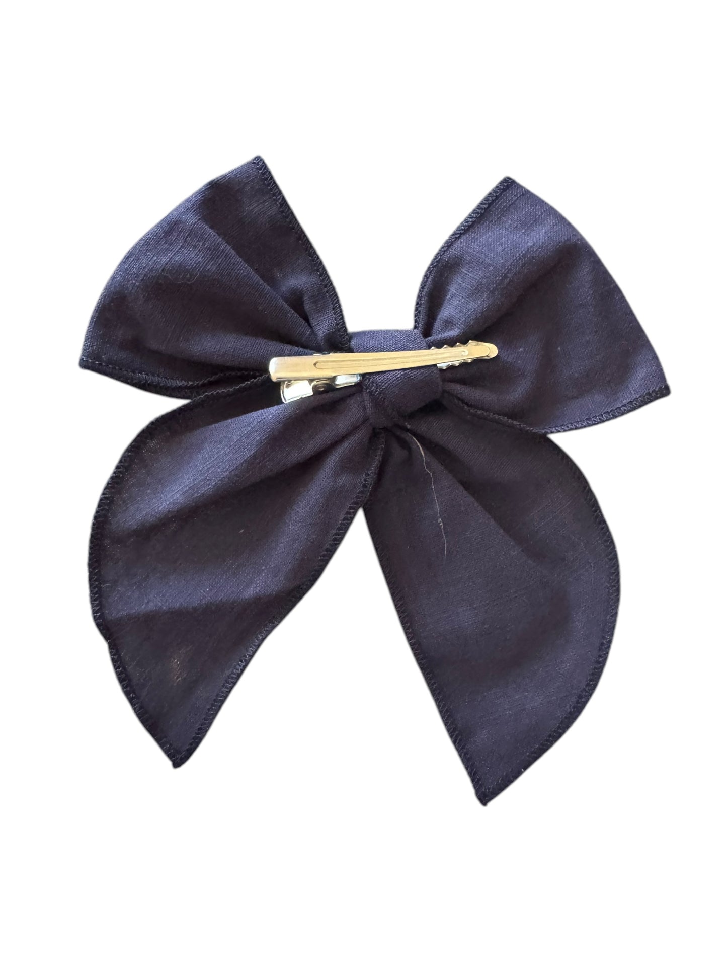 Linen Hair Bows