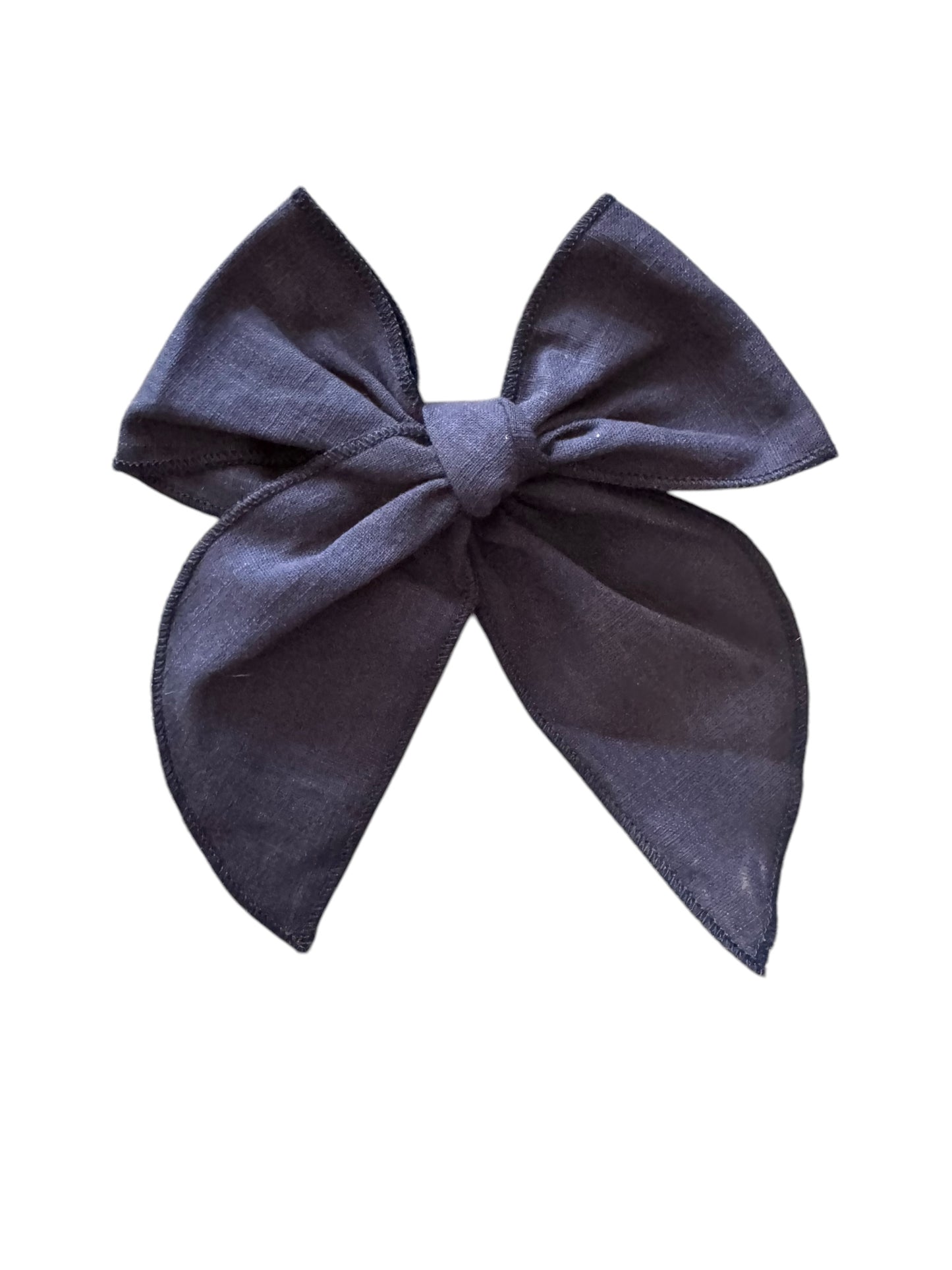 Linen Hair Bows