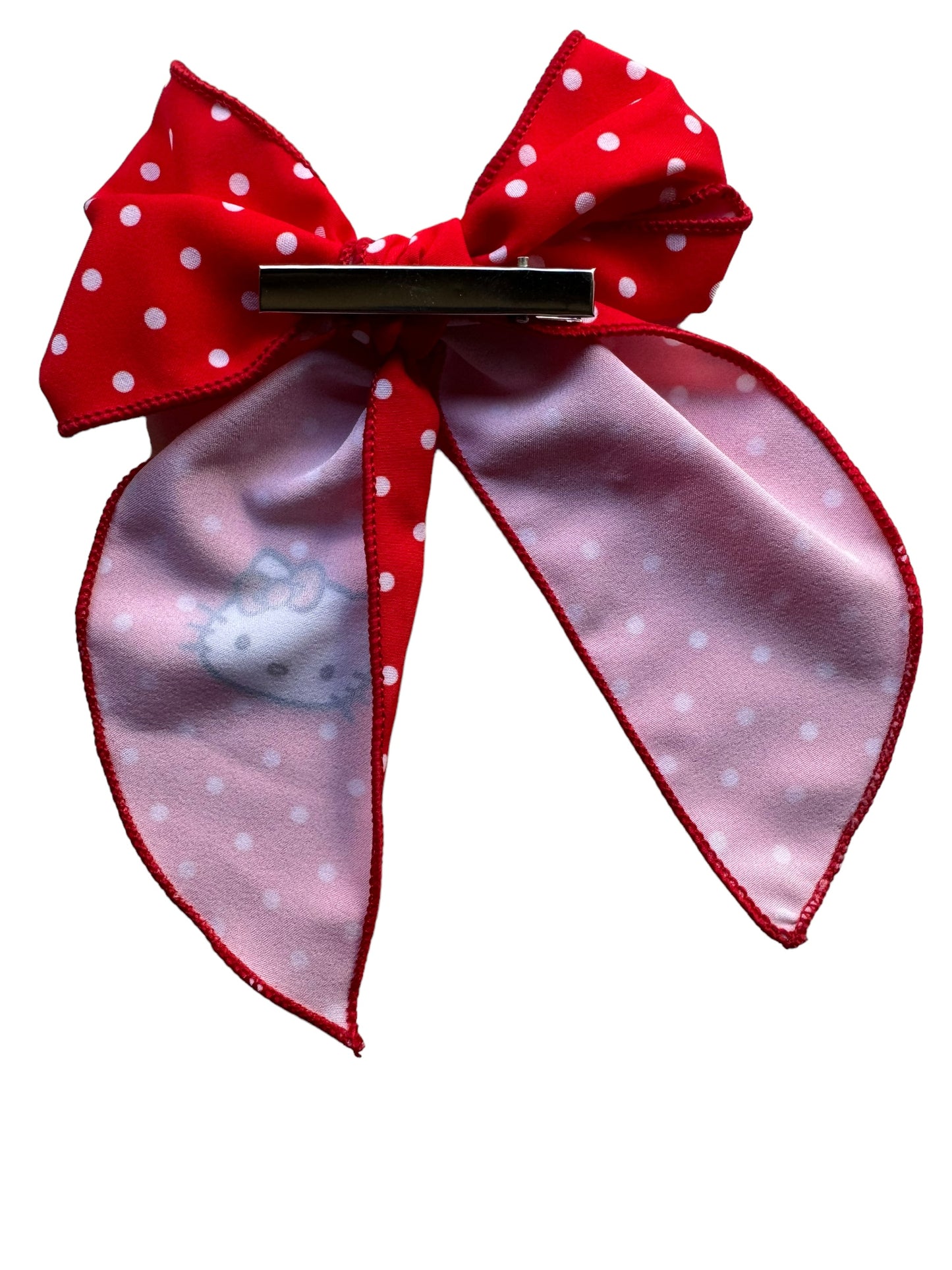 Red Kitty X-Large Hair Bow