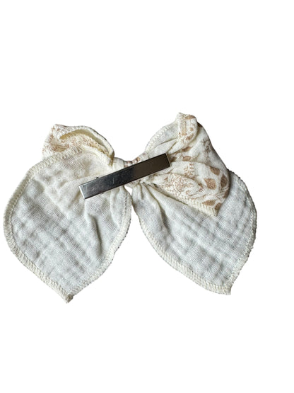 *Floral Muslin Hair Bows