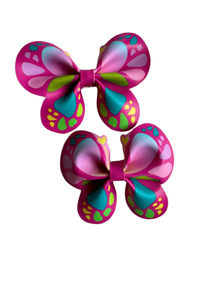 Butterfly Faux Leather Bows