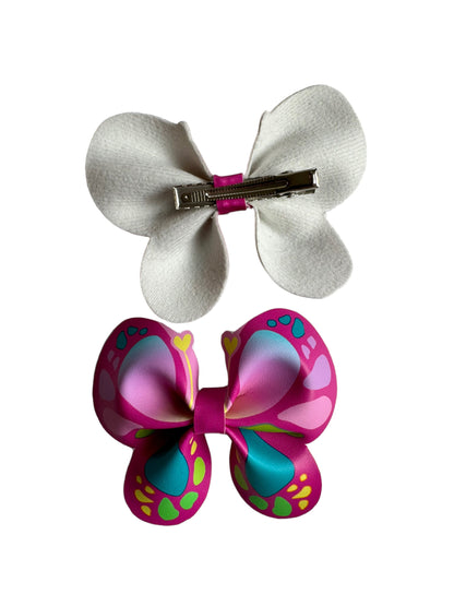 Butterfly Faux Leather Bows