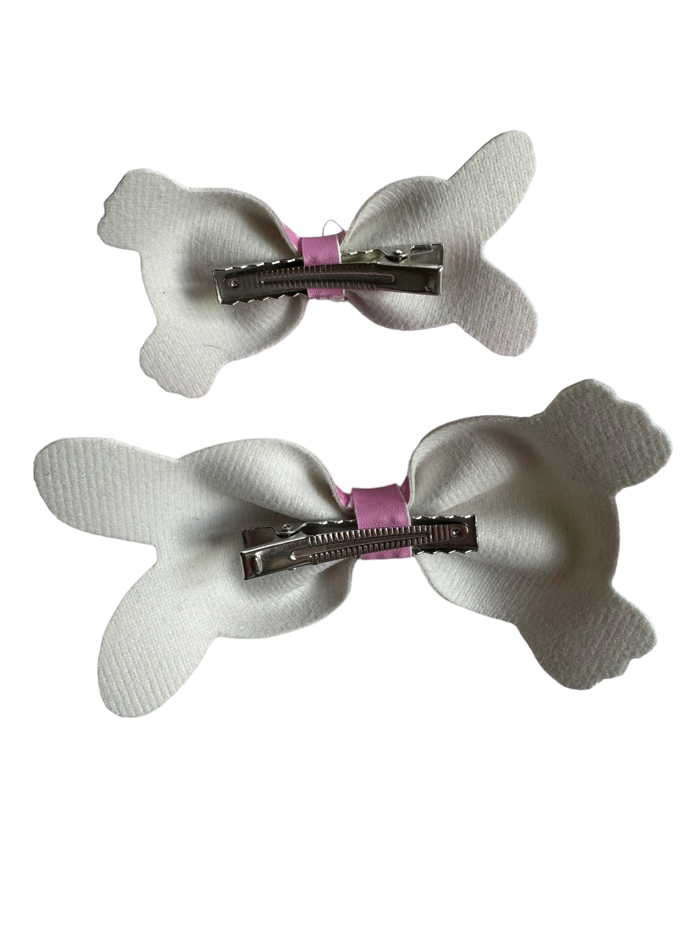 Pink Bunny Faux Leather Bows