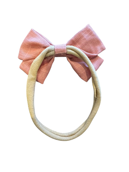 *Mini Linen Baby Headbands