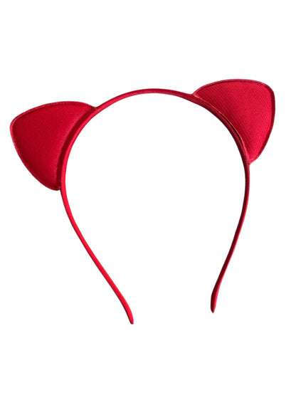 *Red Cat Ear Headband