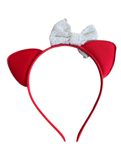 *Red Cat Ear Headband