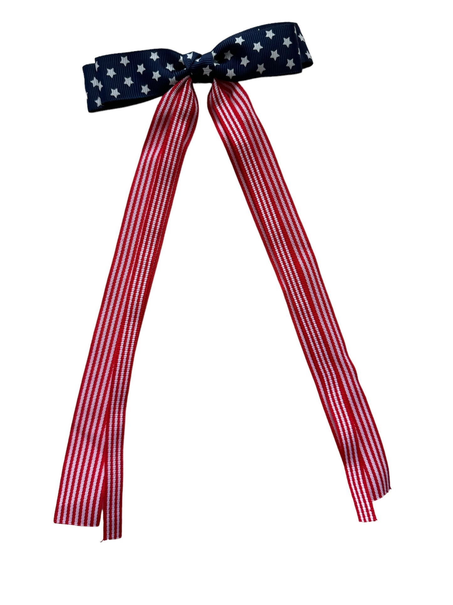 Patriotic Streamer Hair Bow