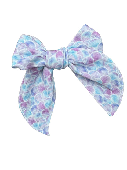 Pastel Mermaid Scales Hair Bows