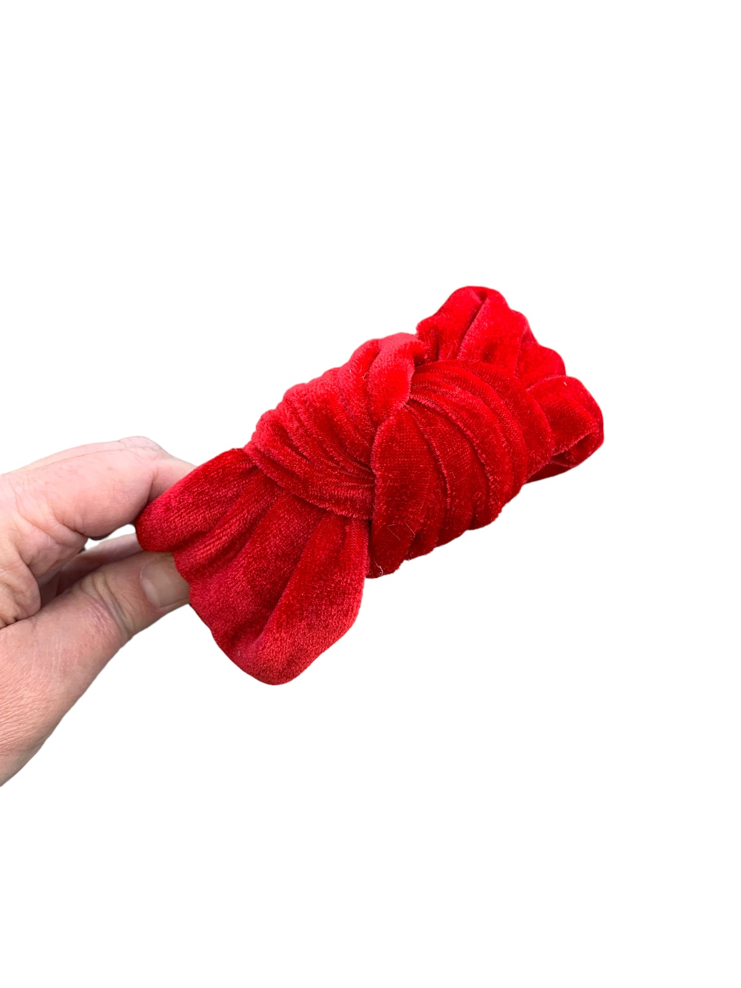 Red Velvet Tie Knot Headband