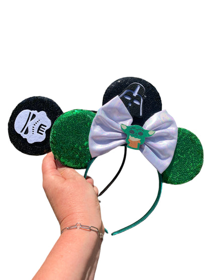 Green Guy Mouse Ear Headband
