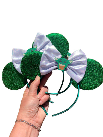 Green Guy Mouse Ear Headband