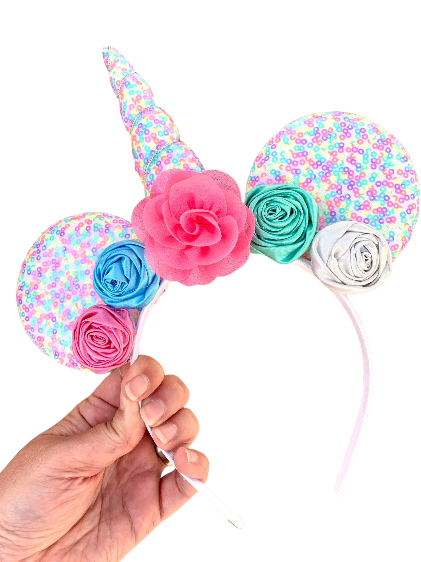 Confetti Unicorn Mouse Ear Headband