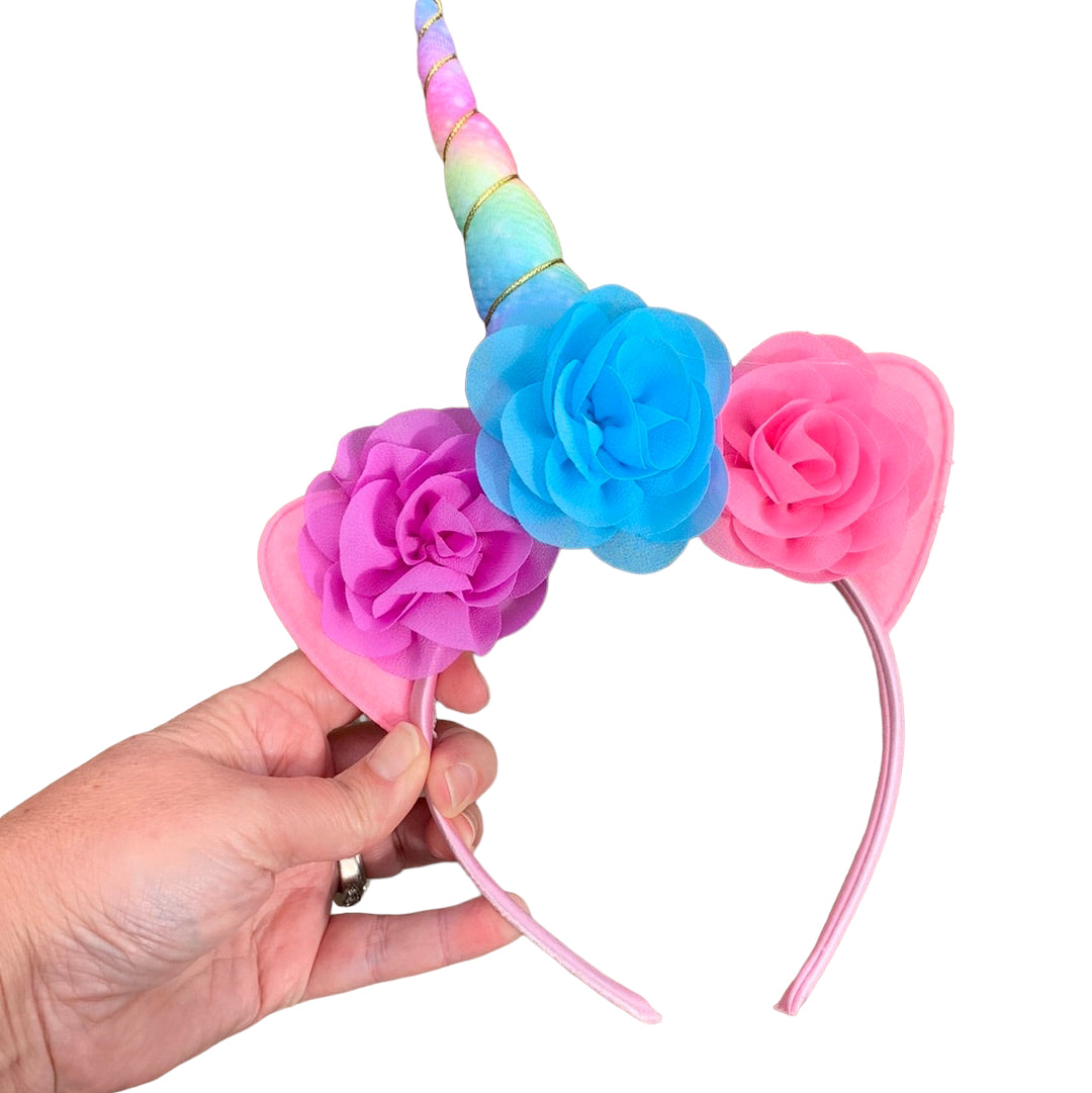 Pastel Rainbow Unicorn Headband