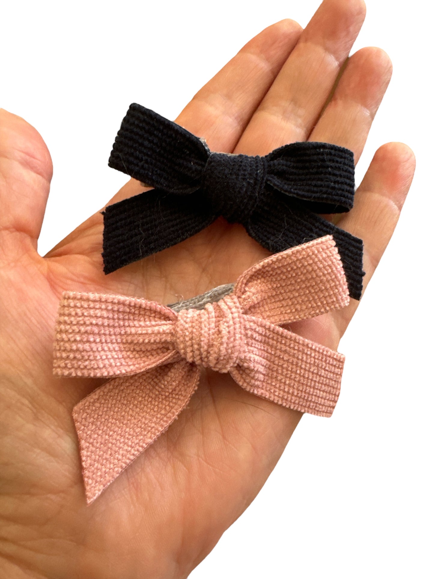 Mini Corduroy Hair Bows