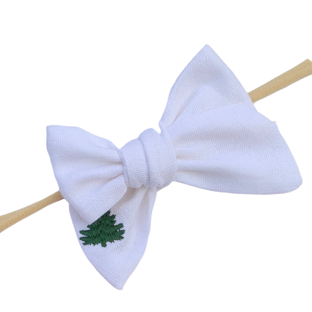 Small Christmas Tree Linen bows