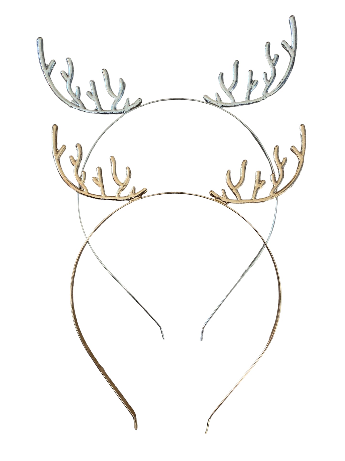 Silver Reindeer Headband