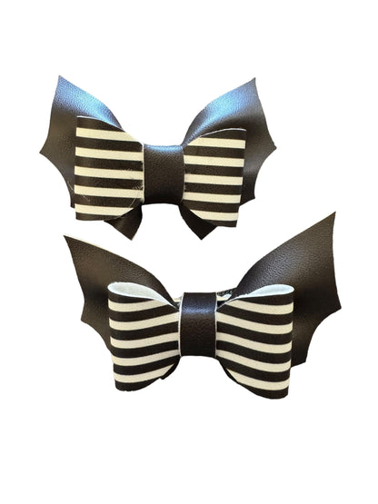 Bats Pigtail Hair Bows