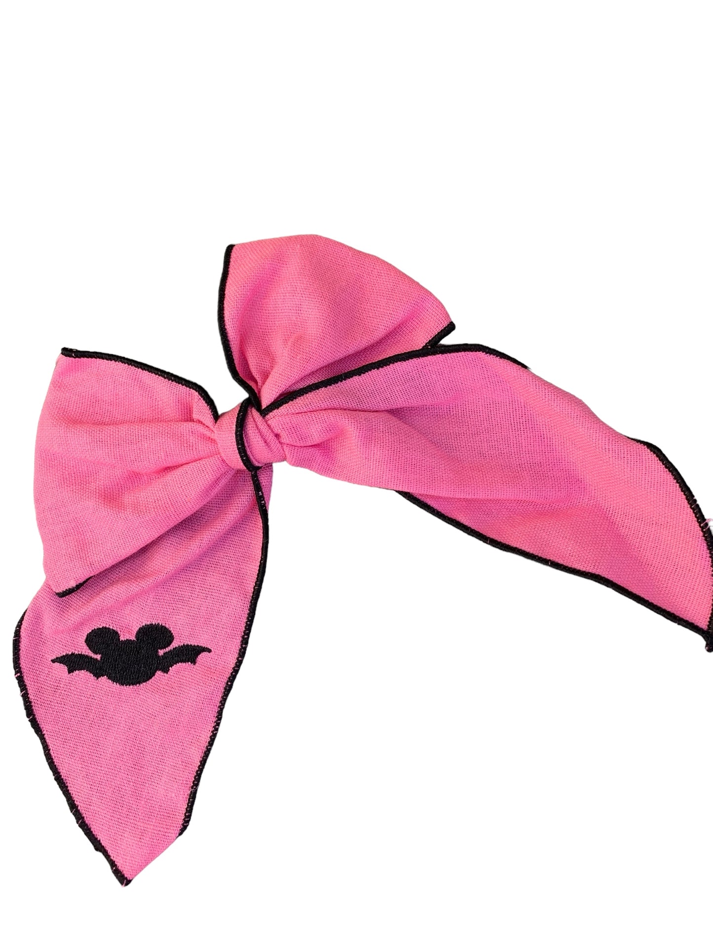 Pink Bat Mouse Hair Bow