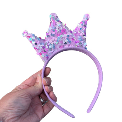 Sequin Crown Headband Collection
