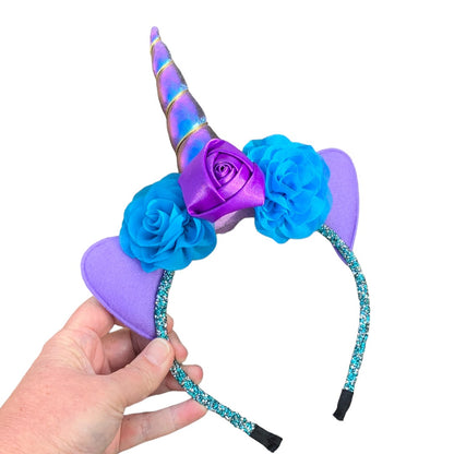 Purple Iridescent Unicorn Headband