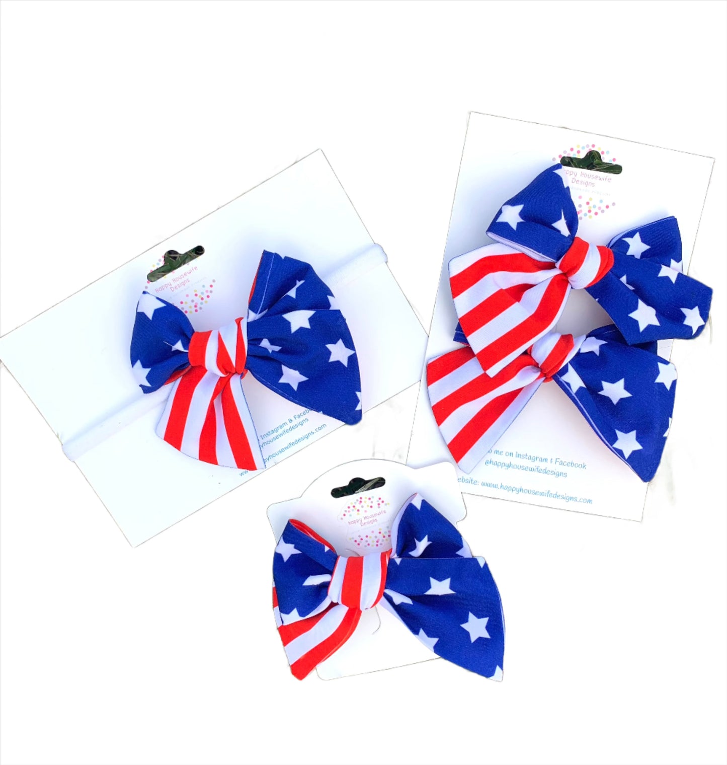 stars and stripes flag bows