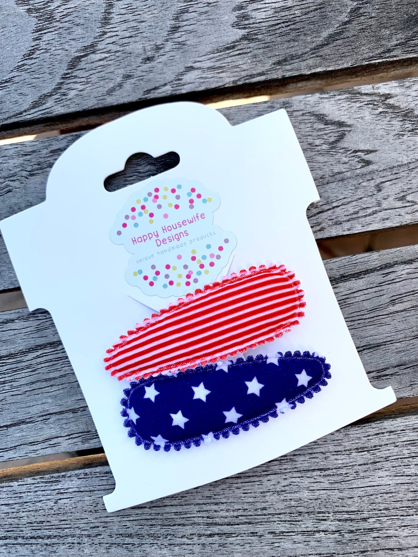stars and stripes snap clips