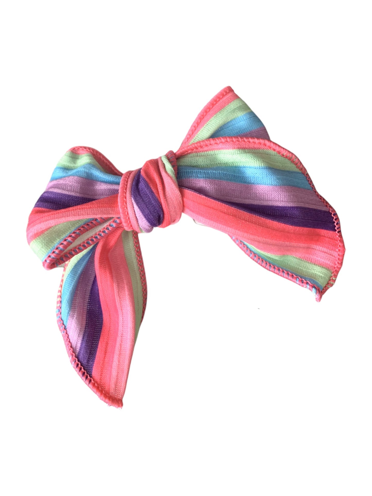 Bright Stripe Hair Bows