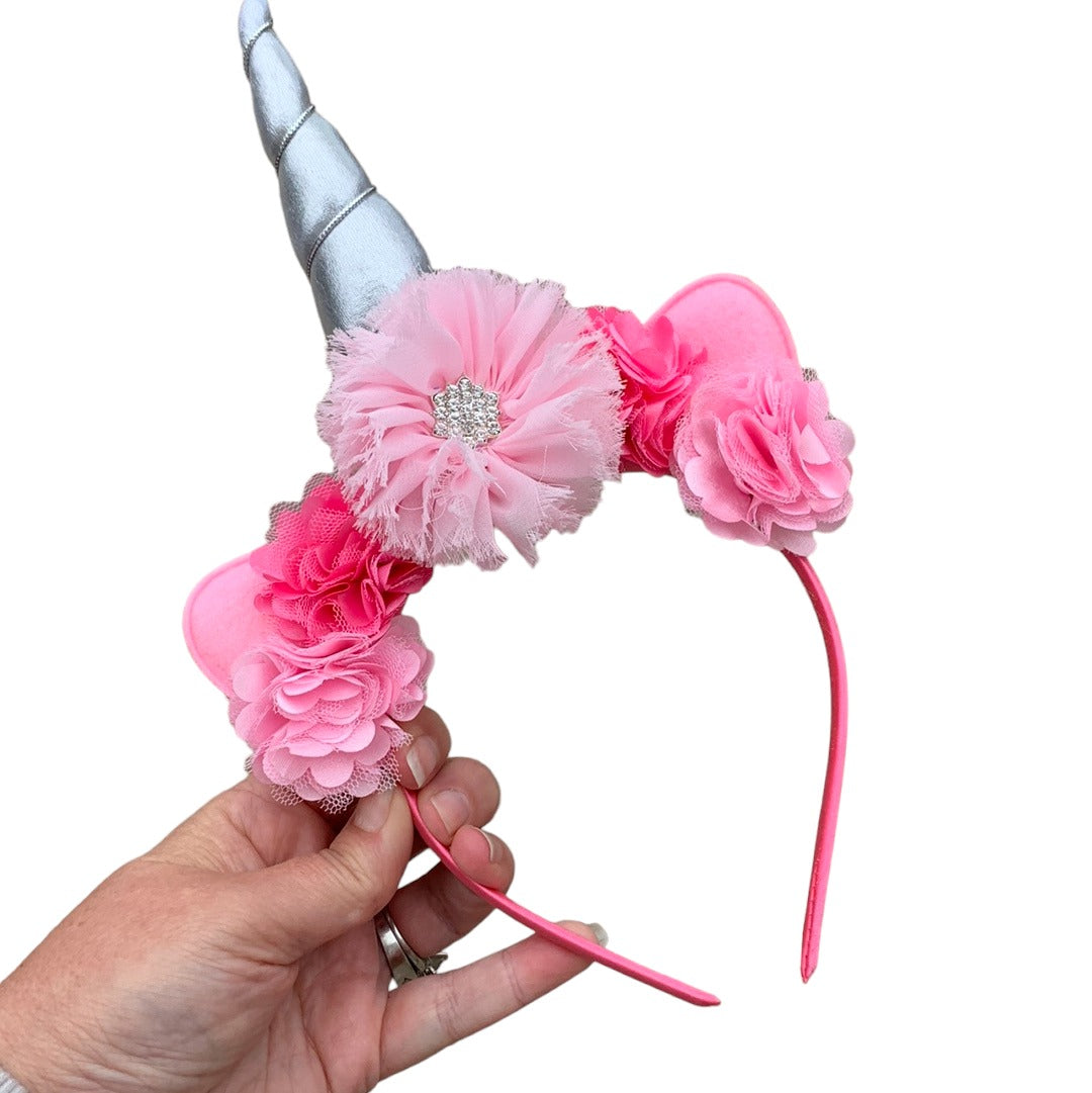 Pink and Silver Unicorn Headband