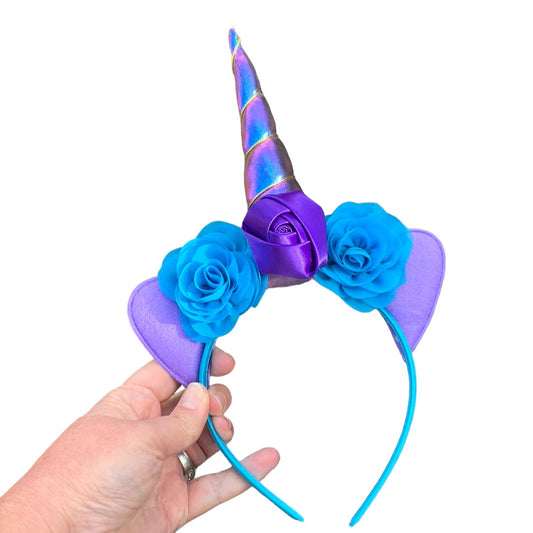 Purple Iridescent Unicorn Headband