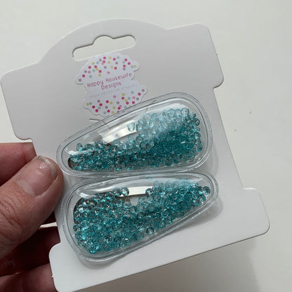 Glitter Snap Clips