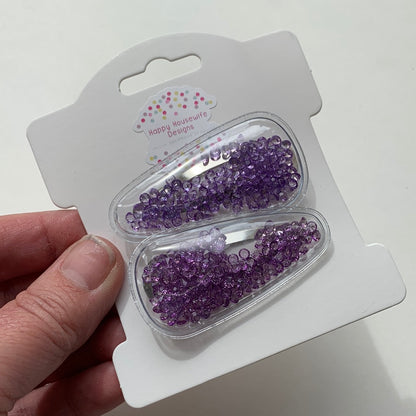 Glitter Snap Clips