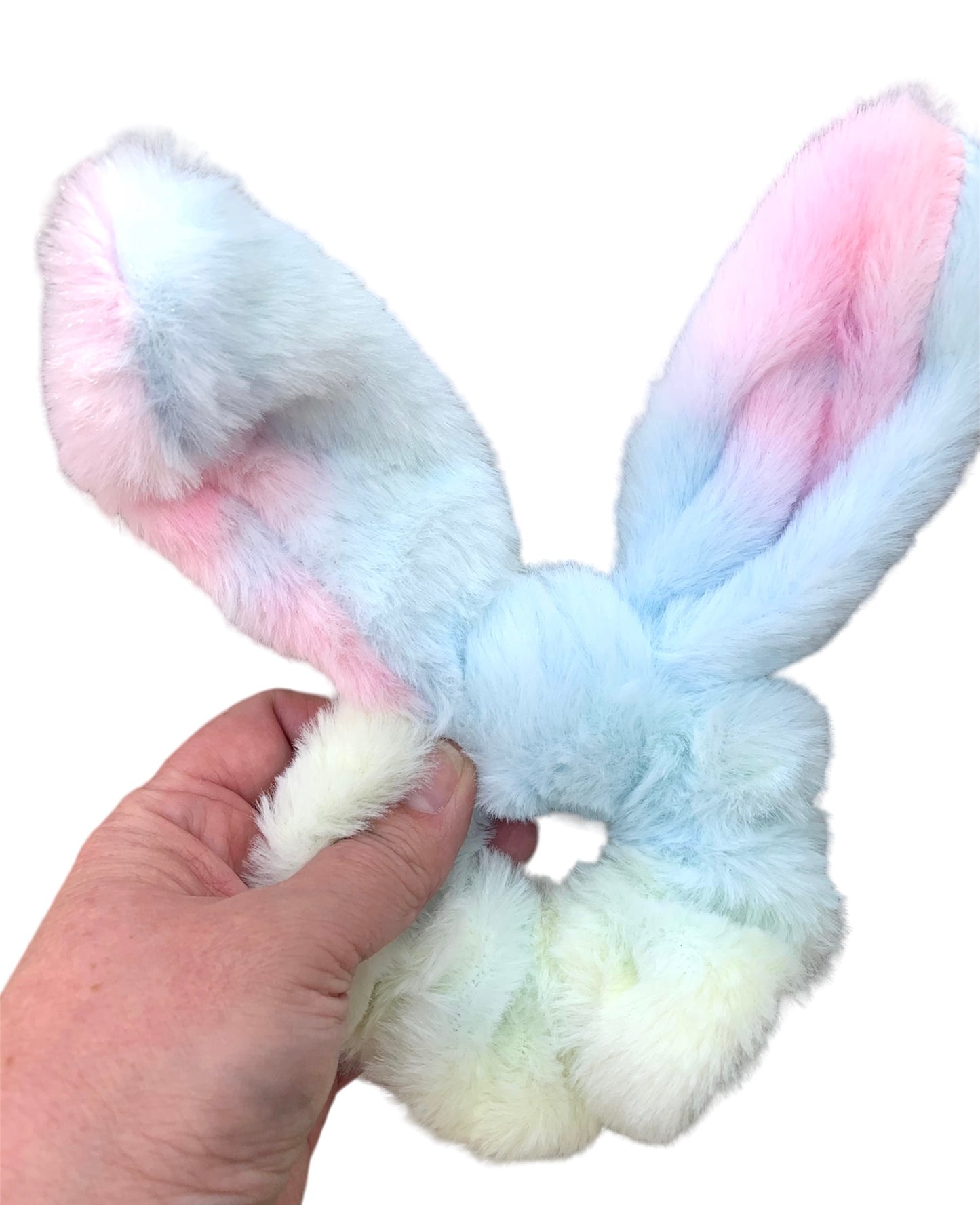 Fuzzy Bunny Ear Scrunchies