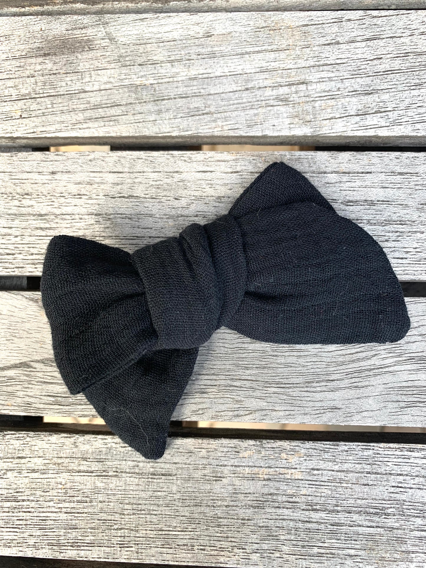 Solid Colored Muslin Hair Bow