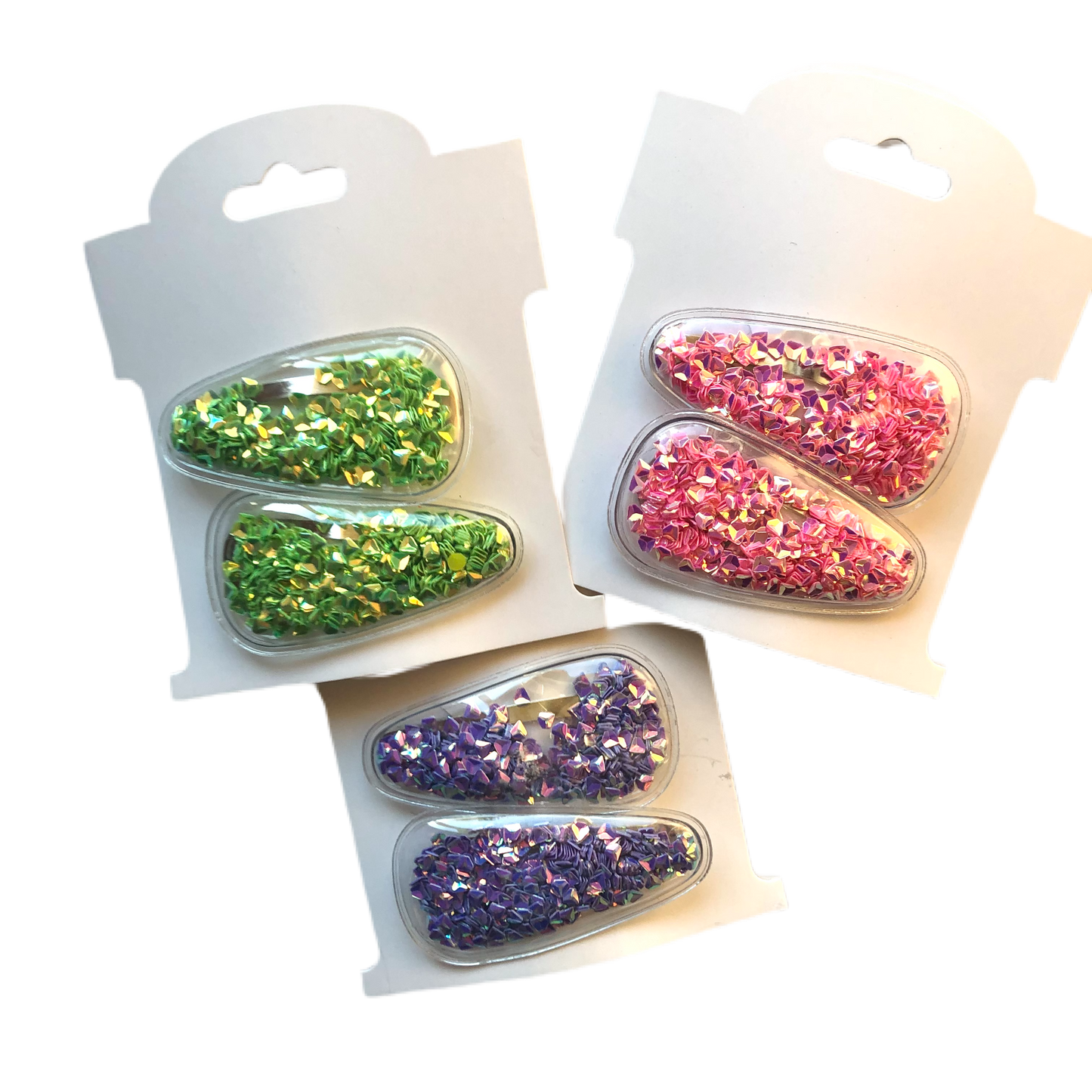 Glitter Snap Clips