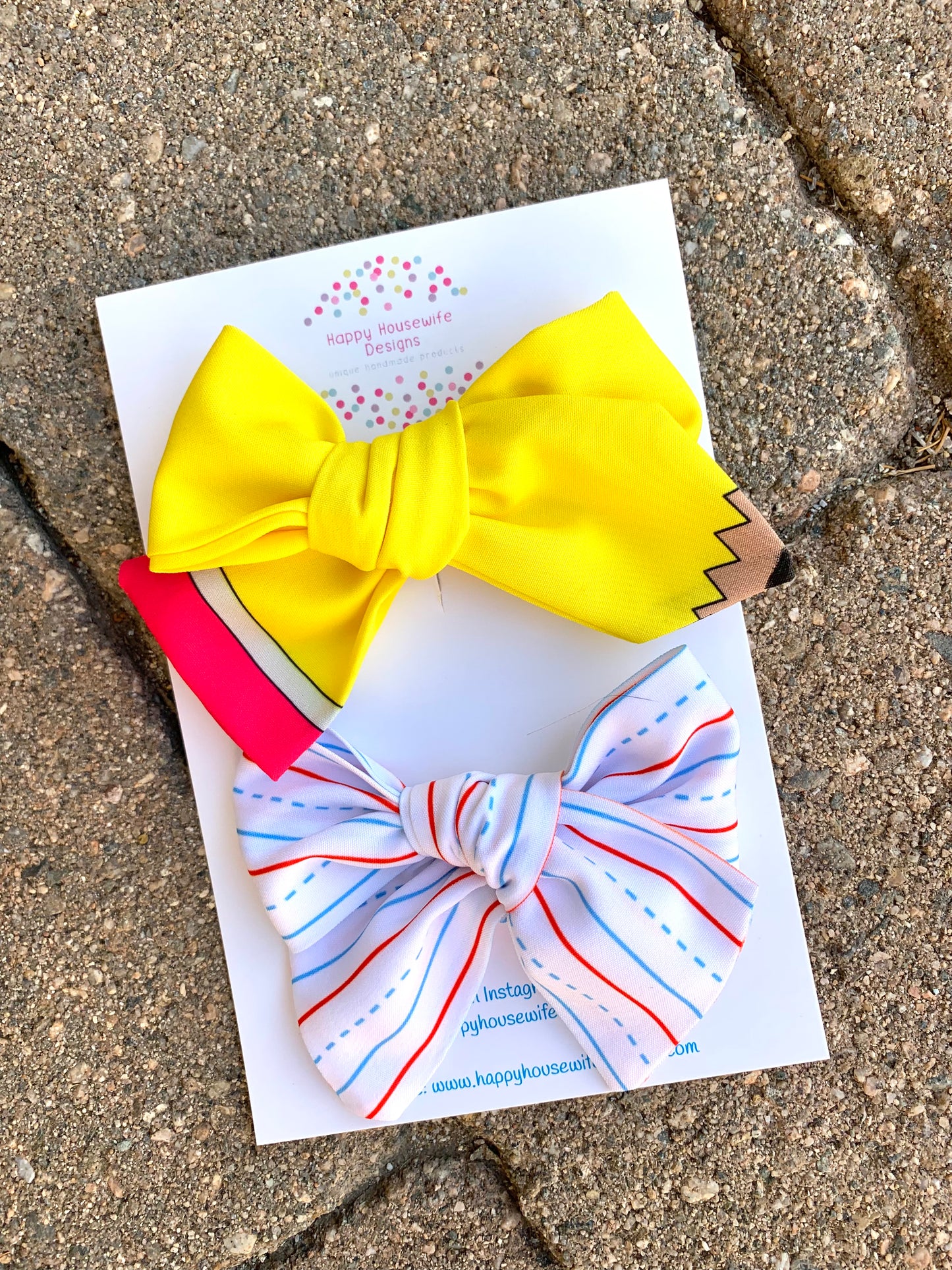 Pencil and Paper Hair Bows