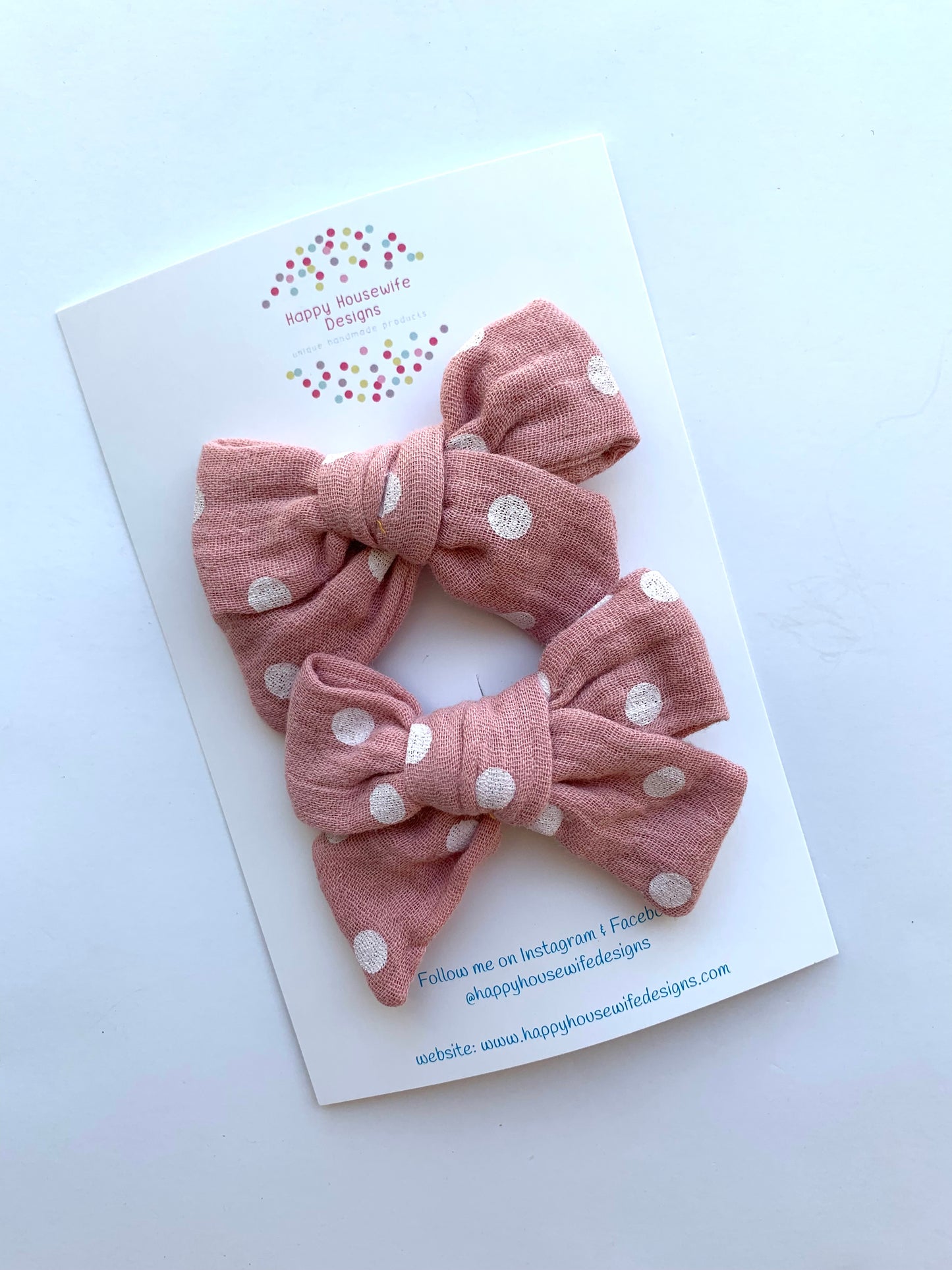 Patterned Muslin bow sets