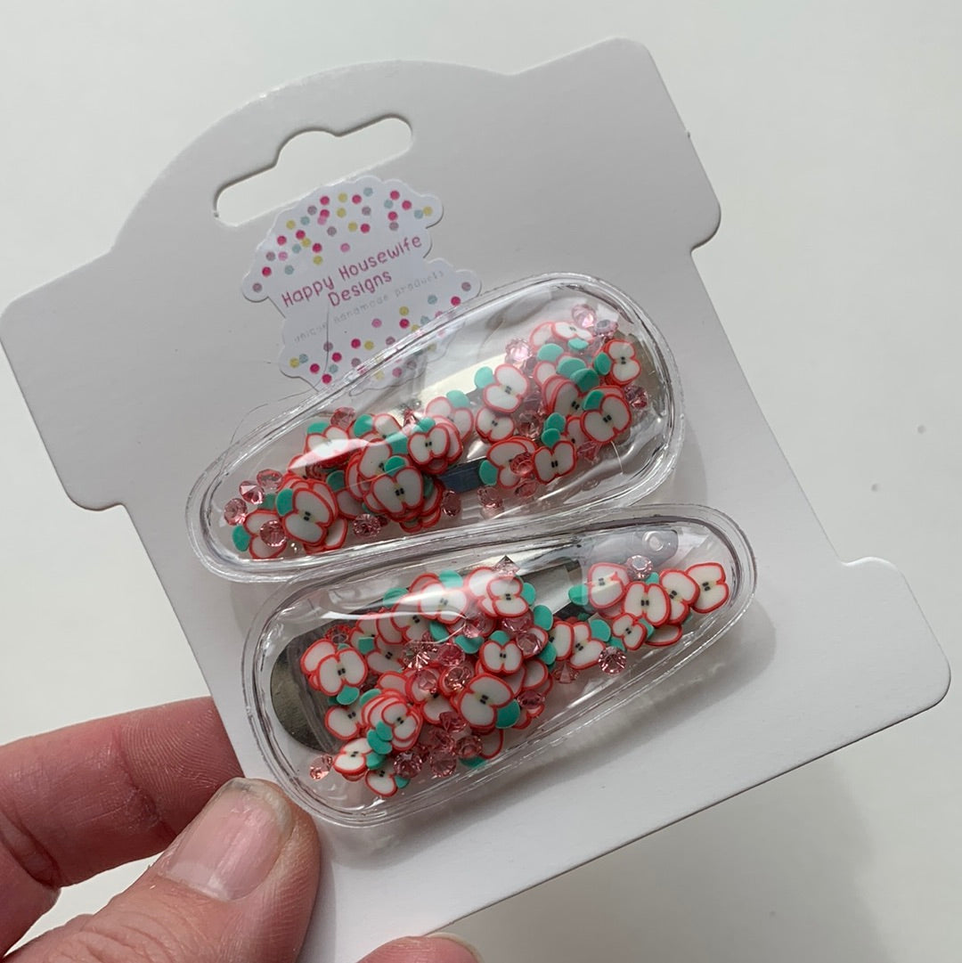 Glitter Snap Clips