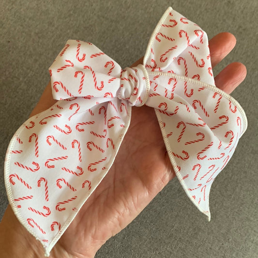 Candy cane bows